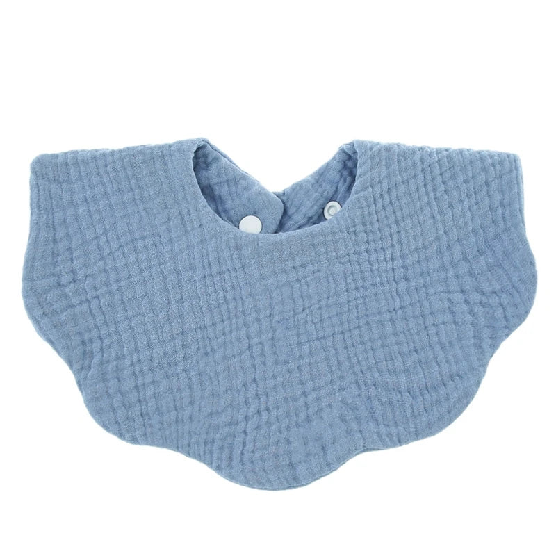 Cotton Baby Bandana Bib 5-Pack — Soft, Absorbent, Snap Closure