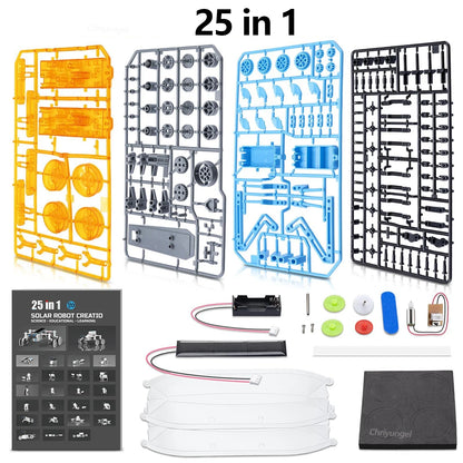 13-in-1 Solar Robot Kit | STEM Science Toy for Kids — Build 13 Solar Models