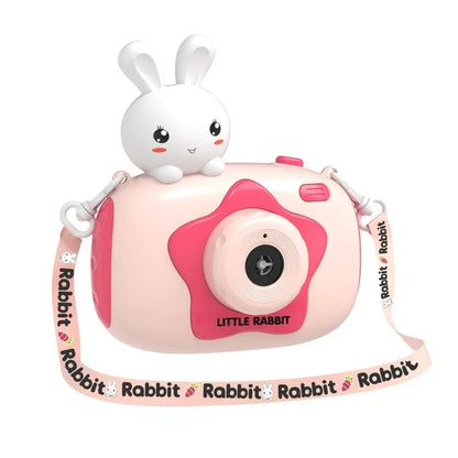 Portable Bubble Camera Toy for Kids — Automatic Bubble Blower with Lights & Music