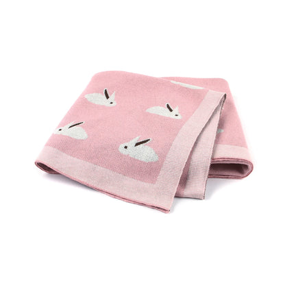 Knitted Cartoon Baby Swaddle Blanket