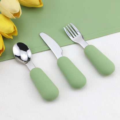 Silicone Baby Cutlery Set (3PCS)