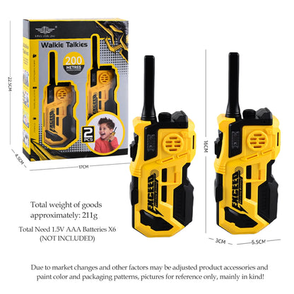 Kids Walkie Talkies 2-Pack | Long-Range Two-Way Radios for Outdoor Adventures