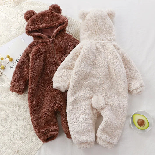 Fleece Baby Onesie Footed Pajamas