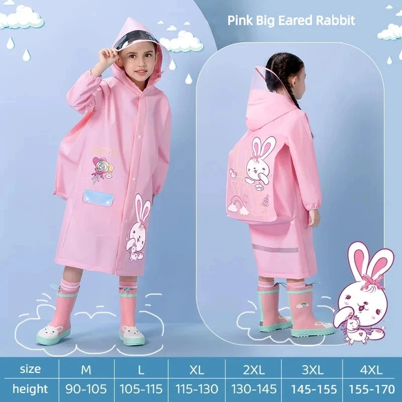 Kids Waterproof Raincoat Poncho