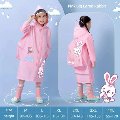 Kids Waterproof Raincoat Poncho