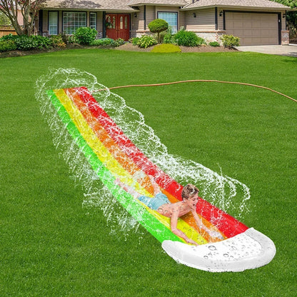 Inflatable Backyard Water Slide — Sprinkler Run for Kids (Outdoor Summer)